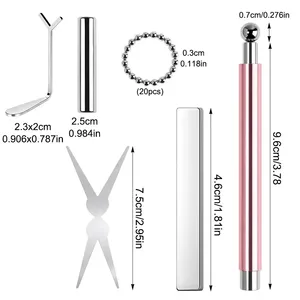 Juego de 6 Herramientas Magnéticas para Uñas, Efecto Ojo de Gato, Puntas Francesas, Imanes en Forma de Corazón, Herramientas para Esmalte de Uñas en Gel, Manicura - Product Image 6