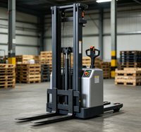 Gerbeur électrique Worui Walkie 1000 kg, longueur de fourche 1100 mm, centre de charge 500 mm, petit rayon de braquage, modèle d'entrepôt CDD-BXS 48V