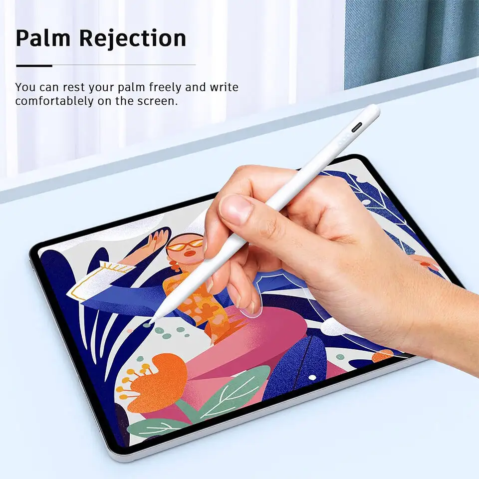 Hot Tablet Stylus Pen Met Handpalm Afwijzing Actieve Touch Screen Pen Voor Appelpotlood 2 Ipad Pro Groothandel Stylus Potlood