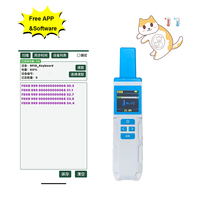 Escáner de microchip térmico RFID de 125Khz 134.2Khz ISO11784/5 FDX-A FDX-B HDX para mascotas, lector portátil de microchip para establos de caballos