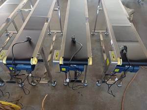 Sabuk konveyor botol kontrol kecepatan konveyor listrik otomatis untuk pengodean dan menandai garis produksi printer inkjet - Product Image 5