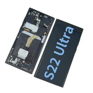 Pantalla DE para Samsung Galaxy S22Ultra 5G SM-S908B EkranパネルアセンブリのオリジナルLCDタッチスクリーンディスプレイの交換