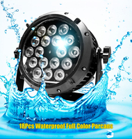 Éclairage LED Par Slim RGBW E27 10W (18 pièces) pour extérieur avec contrôle DMX512 pour mariages, fêtes et événements