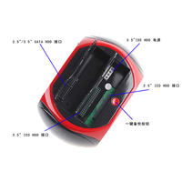 Estación de Acoplamiento USB a IDE/SATA para Discos Duros, Carcasa Todo en Uno de 2.5/3.5 Pulgadas para Mac/PC, Material PU, Molde Privado, en Stock