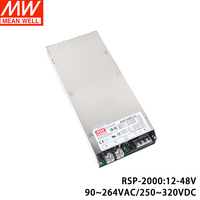 Alimentation à découpage universelle Mean Well RSP-2000-48, entrée CA 90~264 VAC, sortie 2000W 48V, avec entrée CA universelle et gamme complète de tensions