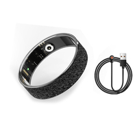 Nouvelle bague connectée en alliage givré, moniteur d'activité physique, tension artérielle, fréquence cardiaque, contrôle gestuel, compatible téléphones iOS et Android