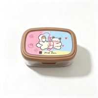 Étiquette autocollante personnalisée de haute qualité pour film intérieur de produits en plastique PP, boîte de rangement alimentaire pour enfants, conteneur bento