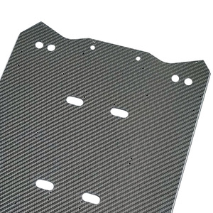 Placa de Fibra de Carbono Black Feather 3K Mate Twill, Corte CNC de Precisión, Alta Resistencia, Ligera, Hecha a Medida - Product Image 1