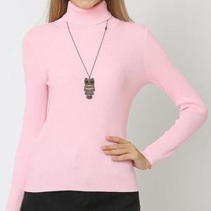 <span class=keywords><strong>Pull</strong></span> col roulé en maille côtelée fine à manches longues pour <span class=keywords><strong>femme</strong></span>, haut de gamme, collection automne-hiver, vente en gros - Product Image 6