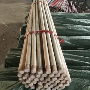 Grosir Palo de escoba broomstick kayu putih pegangan sapu pasokan Cina tongkat sapu di malaysia