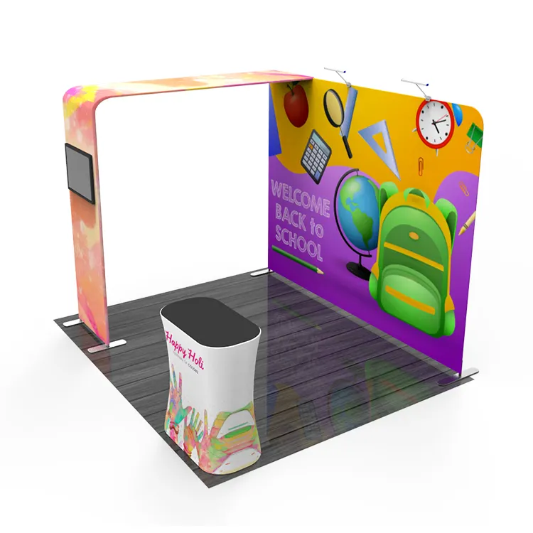 3x3 Алюминиевый Стенд для баннеров, выставочный стенд, выставочный стенд для продажи