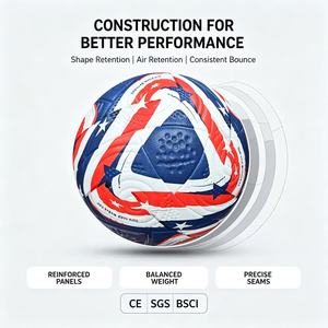 Pallone da <span class=keywords><strong>Calcio</strong></span> Termosaldato Prodotto da Azienda OEM, Misura 5, Ufficiale, in Pelle PU, per Interni/Esterni, Durevole, per Sport di Squadra - Product Image 4