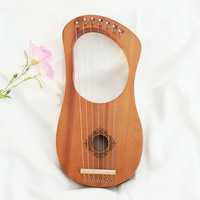 Portable 7 String Lyre Musical Instrument Easy to Learn