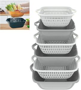 Vegetable Washing <b>Baskets</b> Kitchen Fruit <b>Baskets</b> Multi-layer <b>Stackable</b> Vegetable Sinks Washing Fruits Vegetables Colander - Product Image 1