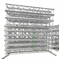 Support d'éclairage en treillis en alliage d'aluminium à plateau plat 400mm*400mm pour scène et événements, certifié CE, pour affichage de treillis de toit