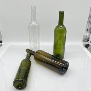 Bouteille à vin en verre ambré vert <span class=keywords><strong>de</strong></span> qualité supérieure <span class=keywords><strong>de</strong></span> 375 ml et 750 ml avec bouchon en polymère pour le stockage du vin rouge, du porto et des liqueurs - Product Image 4