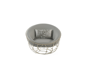 Mobilier italien léger de luxe en métal et <span class=keywords><strong>tissu</strong></span> <span class=keywords><strong>design</strong></span> <span class=keywords><strong>Fauteuil</strong></span> de loisir à une place Canapé imprimé léopard <span class=keywords><strong>Fauteuil</strong></span> de salon - Product Image 4