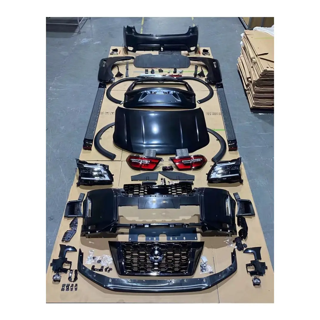 Nissan Patrol Karosserie-Kit 2014-2019 Upgrade nismo Style Vordere Hecks toß stange Kotflügel haube Scheinwerfer Rücklichter Hintertür