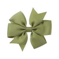 Barrettes à cheveux en tissu pour enfants, faites à la main, nœud en ruban côtelé en forme de queue d'hirondelle en V, accessoire pour cheveux, vente en gros pour les fêtes