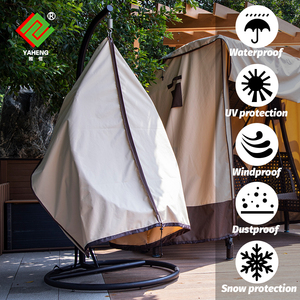 Patio colgante huevo <span class=keywords><strong>silla</strong></span> cubierta impermeable al aire libre doble asiento mimbre columpio huevo <span class=keywords><strong>silla</strong></span> cubierta - Product Image 6