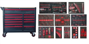 Chariot à outils en métal robuste et durable de 471 pièces, chariot de réparation automobile pour <span class=keywords><strong>garage</strong></span> et atelier, établi personnalisable OEM - Product Image 5