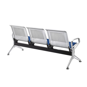 Sillas de espera de acero inoxidable Yijiahao modelo G03 con asientos en fila y pasamanos para uso público en hospitales y aeropuertos - Product Image 5