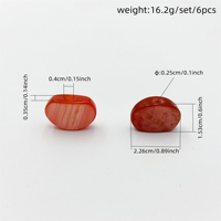 High Quality Guitar Tuning Peg Knobs Natural Resin Tuner Button Handles 6Pcs Per Set Replacement Guitar Accessories