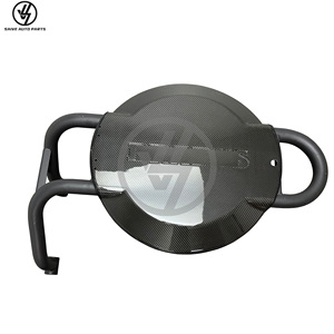 Cache-roue de secours arrière en fibre de carbone sèche style B avec cadre en fer pour G Wagon W464 G500 G63 2019-2024, finition brillante sergé - Product Image 1