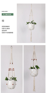Colgadores de plantas de algodón hechos a mano, estante de pared para interiores y exteriores, para macetas, decoración del hogar, accesorio de jardín, envío directo - Product Image 2