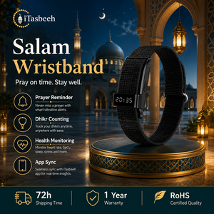High Quality Smart Zikr Tasbeeh Bracelet with Heart Rate Monitor and Step Tracker for Muslim Men Daily - Product Image 4