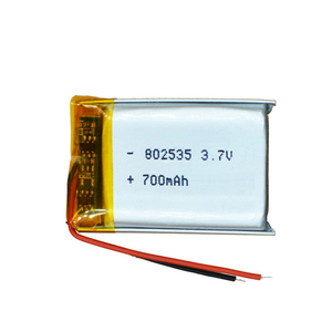 Batería de polímero de litio 802535 3,7 V 650mAh 700mAh Batería de iones de litio recargable Li-po Akku - Product Image 1