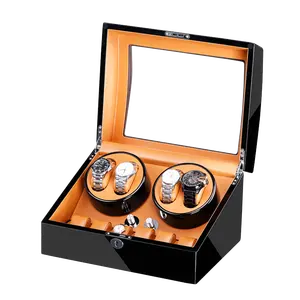 China Factory Personalized Wooden Automatic Motor Rotating 4 +6 Watch Winder Box