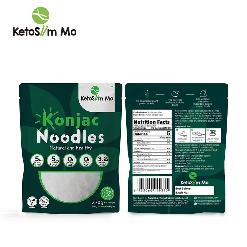 Oem Delicious Keto Pasta Low Carb Pure Konjac Noodle Diet Food Konjac Shirataki Noodles