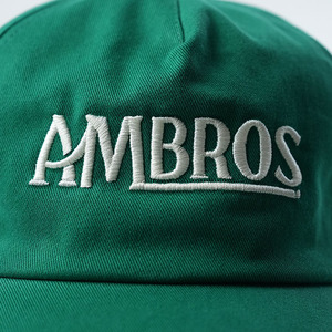 Gorras de 5 Paneles con Visera Ligeramente Curvada, Estilo Desestructurado, de Algodón, con Logotipo Bordado, Gorras de Papá, Color Verde, Gorras Desestructuradas - Product Image 6