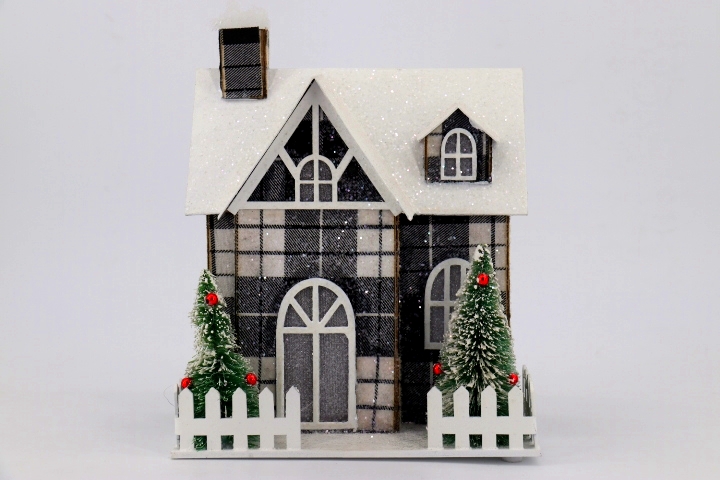 Набор рождественских украшений с изображением бумажной деревни, рождественские украшения для дома