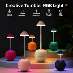 Lámpara de Mesa Moderna con Base de Plástico Amarillo Ecológico, Pantalla de Cristal en Forma de Cono, LED E26, Cuello Flexible, Luz Blanca Cálida 3500K AC - Product Image 6