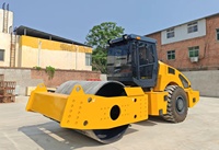 Compacteur vibrant hydraulique à entraînement unique de 18 tonnes à longue durée de vie pour la compactation routière
