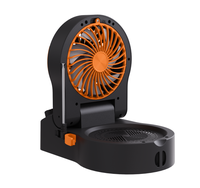 Mini ventilateur carré motorisé, haute vitesse, réglable, portable, pour le camping, avec ventilateurs rechargeables par USB