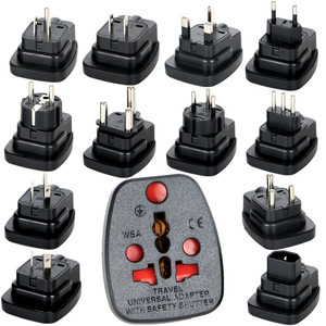 Adaptateur universel pour l'Afrique du Sud, prenant en charge les prises américaines, britanniques, européennes, suisses, brésiliennes, danoises et italiennes <span class=keywords><strong>WSA</strong></span> - Product Image 1