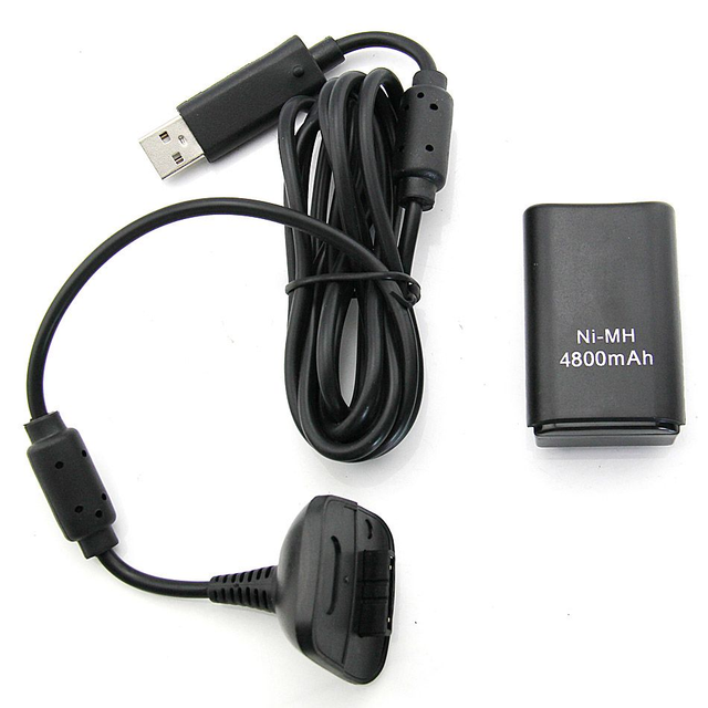 Charging Kit for Xbox 360 4800mAh Rechargeable Battery Pack Charger and Cable for XBOX 360 Controller