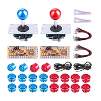 Kit de bricolage de commutateur de Joystick d'arcade zéro retard encodeur USB d'arcade pour PC Arcade Sanwa Joystick + boutons poussoirs Sanwa pour Arcade Mame