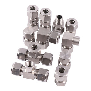Sistema de Nebulización de Alta Presión, Conector de Tubería de 3/8 Pulgadas, Sistema de Enfriamiento por Nebulización, Acoplamiento de Tubería de Acero Inoxidable - Product Image 1