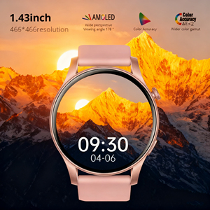DENIXI Bluetooth-Anruf und Offline-Zahlung Smartwatch Lange Akkulaufzeit Telefon-Uhr AMOLED-Touchscreen Smartwatch - Product Image 3