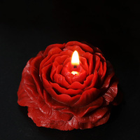 Grosir bunga bentuk Peony ukiran lilin beraroma untuk perayaan pernikahan Dekorasi Rumah