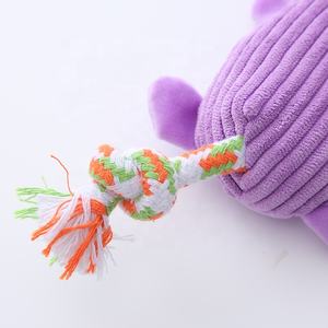 Çok fonksiyonlu köpek <span class=keywords><strong>Squeaker</strong></span> oyuncak hayvan köpek peluş köpek için % çiğneme oyuncağı pamuk halat köpek peluş oyuncak - Product Image 3