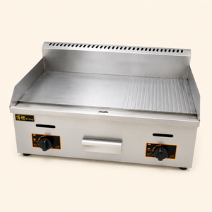 <span class=keywords><strong>Piastra</strong></span> Griglia Commerciale <span class=keywords><strong>a</strong></span> <span class=keywords><strong>Gas</strong></span> GPL <span class=keywords><strong>per</strong></span> Colazione, Hamburger, Bistecche e Uova - Attrezzatura Professionale <span class=keywords><strong>per</strong></span> la Cottura - Product Image 1