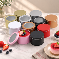 Boîte en fer blanc personnalisée en usine, écologique, stérile, de qualité alimentaire, en matériaux recyclés, avec fenêtre, 90x60MM, pour gâteaux Tiramisu, impression offset CMYK, conforme FDA