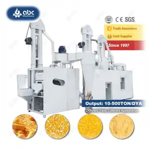 Highly Refined Complete Commercial Maize Small Scale Corn Large Scale Grits Making Machinery for Small Large Scale Flour Milling