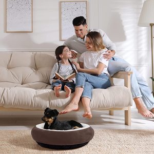 Cabine de l'amour la plus chaude ronde beignet <span class=keywords><strong>chat</strong></span> et chien <span class=keywords><strong>coussin</strong></span> lit quatre saisons chien petit moyen grand chien tapis de couchage Stock - Product Image 3