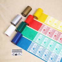 Ruban de transfert thermique couleur argent/or AEBO Factory TTR pour codes-barres